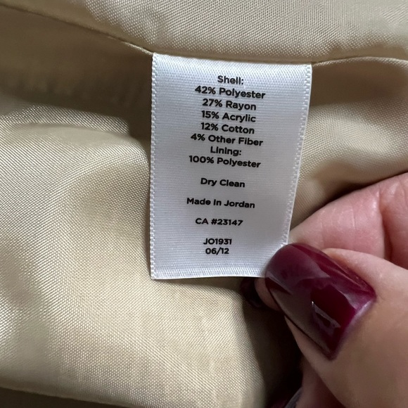 Like new Talbots gold shimmer skirt - Picture 6 of 8